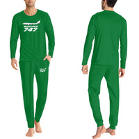 Thumbnail for The Boeing 747 men pajamas - Green