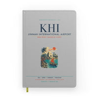 Thumbnail for Jinnah International Airport Karachi (KHI) design on light gray notebook