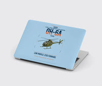 Thumbnail for Hughes OH-6A Cayuse design on light blue MacBook case