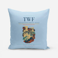 Thumbnail for Magic Valley Regional Airport (TWF) design on light blue pillow