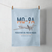 Thumbnail for MQ-9A Reaper design on light blue towel