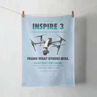Thumbnail for DJI Inspire 3 design on light blue towel