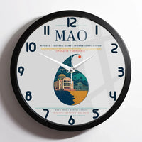 Thumbnail for Manaus - Eduardo Gomes International Airport MAO Wall-Clock Framed - Light Gray