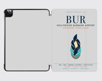 Thumbnail for Hollywood Burbank Airport (BUR) design on light gray ipad tablet case