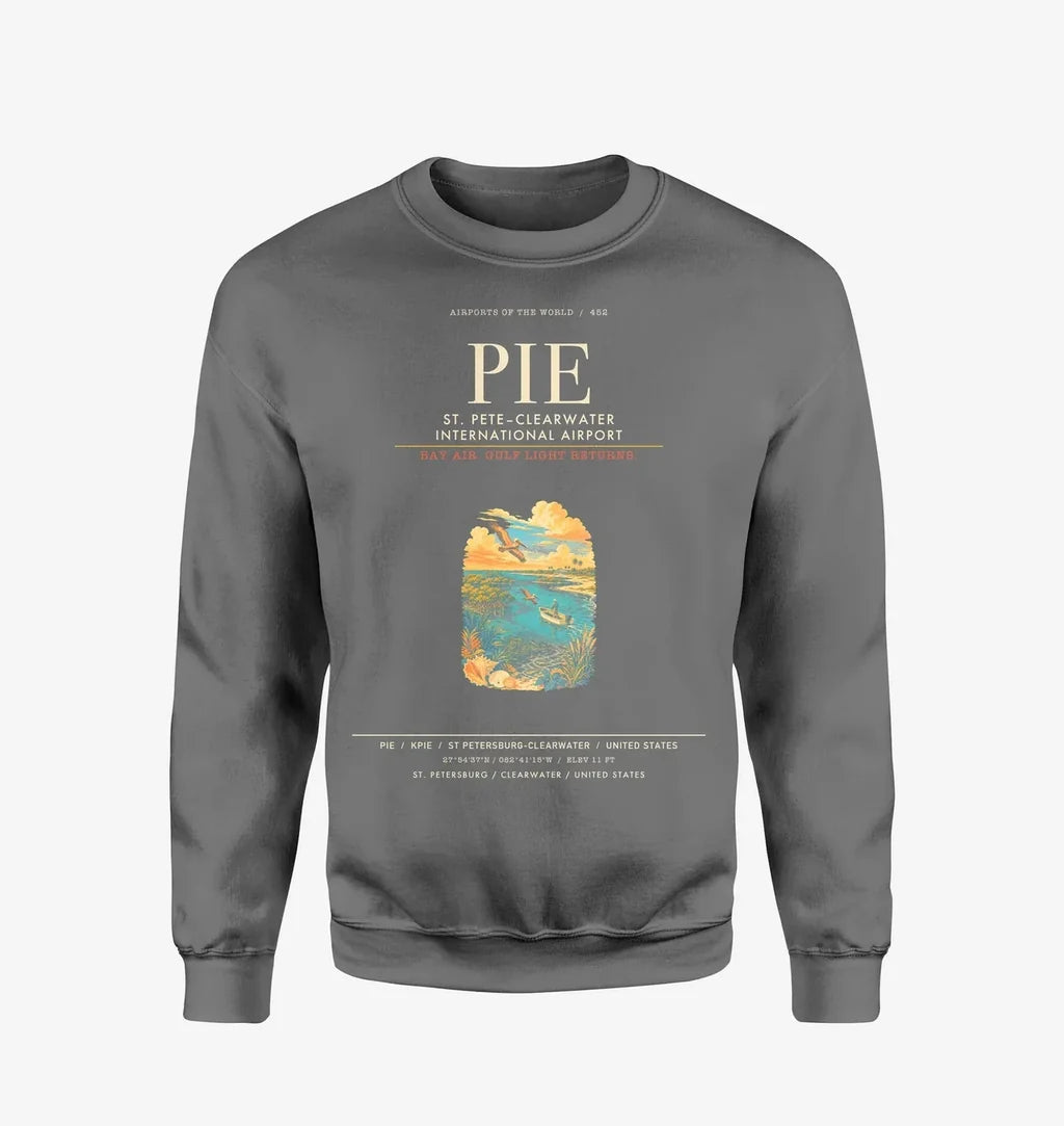 St. PeteClearwater International Airport PIE Sweatshirt - Gray