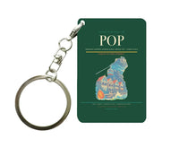 Thumbnail for Gregorio Luperón International Airport (POP) design on dark green key chain