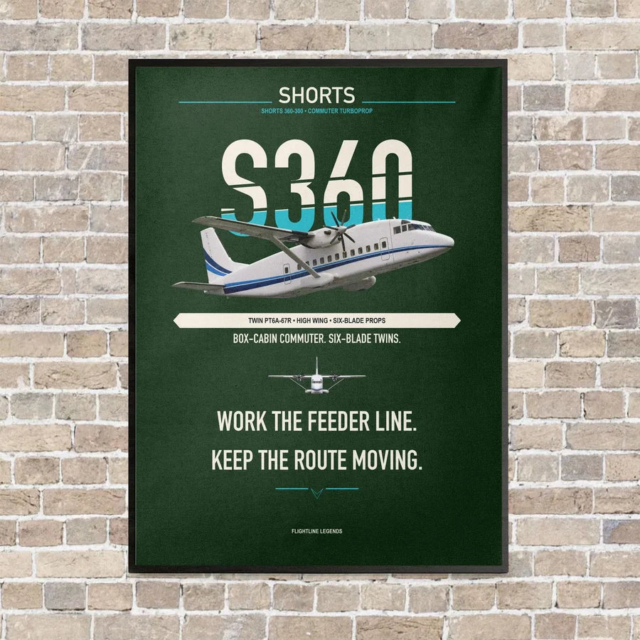 Shorts 360-300 vertical canvas print - framed - dark green background