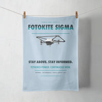 Thumbnail for Fotokite Sigma design on light blue towel