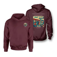 Thumbnail for VINTAGE G4382 - The Phone Booth Goodbyes - Double-Side Hoodie design on darkred double side
