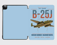 Thumbnail for B-25J Mitchell design on light blue ipad tablet case