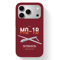 Thumbnail for MQ-1B Predator design on dark red magsafe iphone case, for iPhone 17 Pro