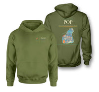 Thumbnail for Gregorio Luperón International Airport (POP) design on green army double-side hoodie