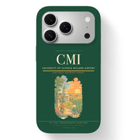 Thumbnail for Champaign/Urbana Airport (CMI) design on dark green iPhone 17 Pro MagSafe case