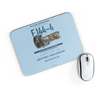 Thumbnail for FJ44-4 design on light blue rectangle mouse pad