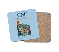 Thumbnail for Tancredo Neves International Airport (CNF) design on light blue 1 piece coaster