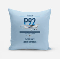 Thumbnail for Tecnam P92 Echo MkII design on light blue pillow