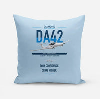 Thumbnail for Diamond DA42-VI design on light blue pillow
