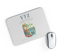Thumbnail for Billy Bishop Toronto City Airport (YTZ) design on light gray rectangle mouse pad