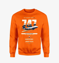Thumbnail for Boeing 747SP design on orange sweatshirt