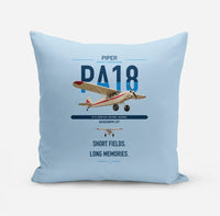 Thumbnail for Piper PA-18 Super Cub design on light blue pillow