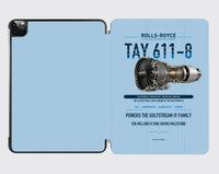 Thumbnail for TAY 611-8 design on light blue ipad tablet case
