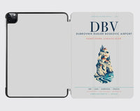 Thumbnail for Dubrovnik Ruđer Bošković Airport (DBV) design on light gray ipad tablet case