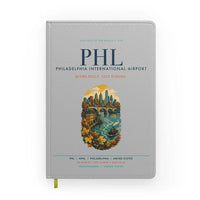 Thumbnail for Philadelphia International Airport (PHL) design on light gray notebook