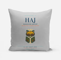 Thumbnail for Hannover Airport (HAJ) design on light gray pillow