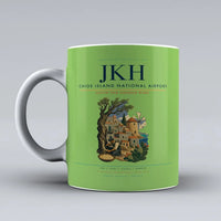 Thumbnail for Chios Island National Airport (JKH) airport code design on light green ceramic mug