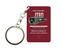 Thumbnail for JT8D Key Chain design on dark red key chain