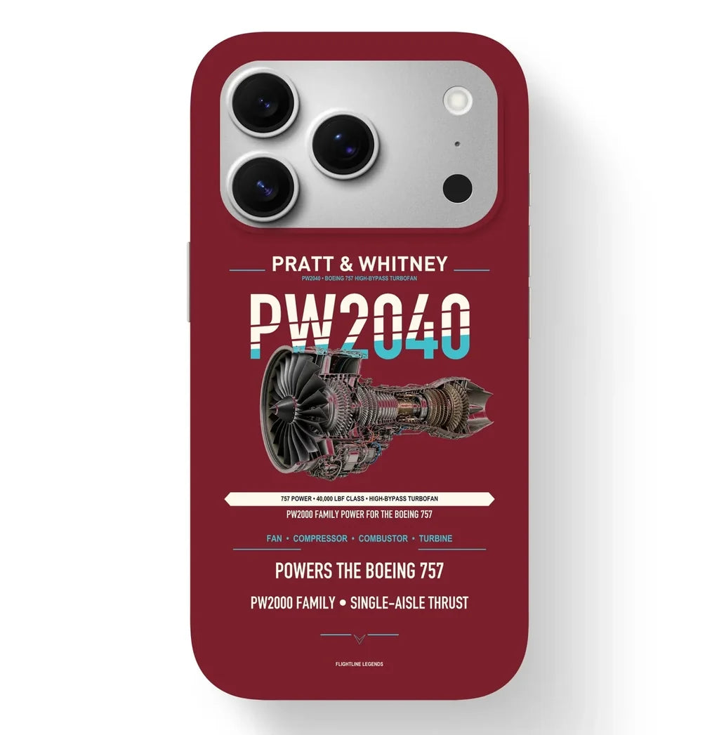PW2040 Case design on dark red iphone case