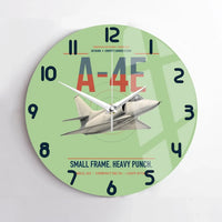 Thumbnail for A-4E Skyhawk design on light green no frame wall clock