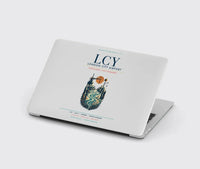 Thumbnail for London City Airport (LCY) design on light gray MacBook case