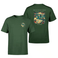 Thumbnail for VINTAGE G4209 - The Island Hop Survey - Double-Side T-Shirt design on darkgreen double side t shirt