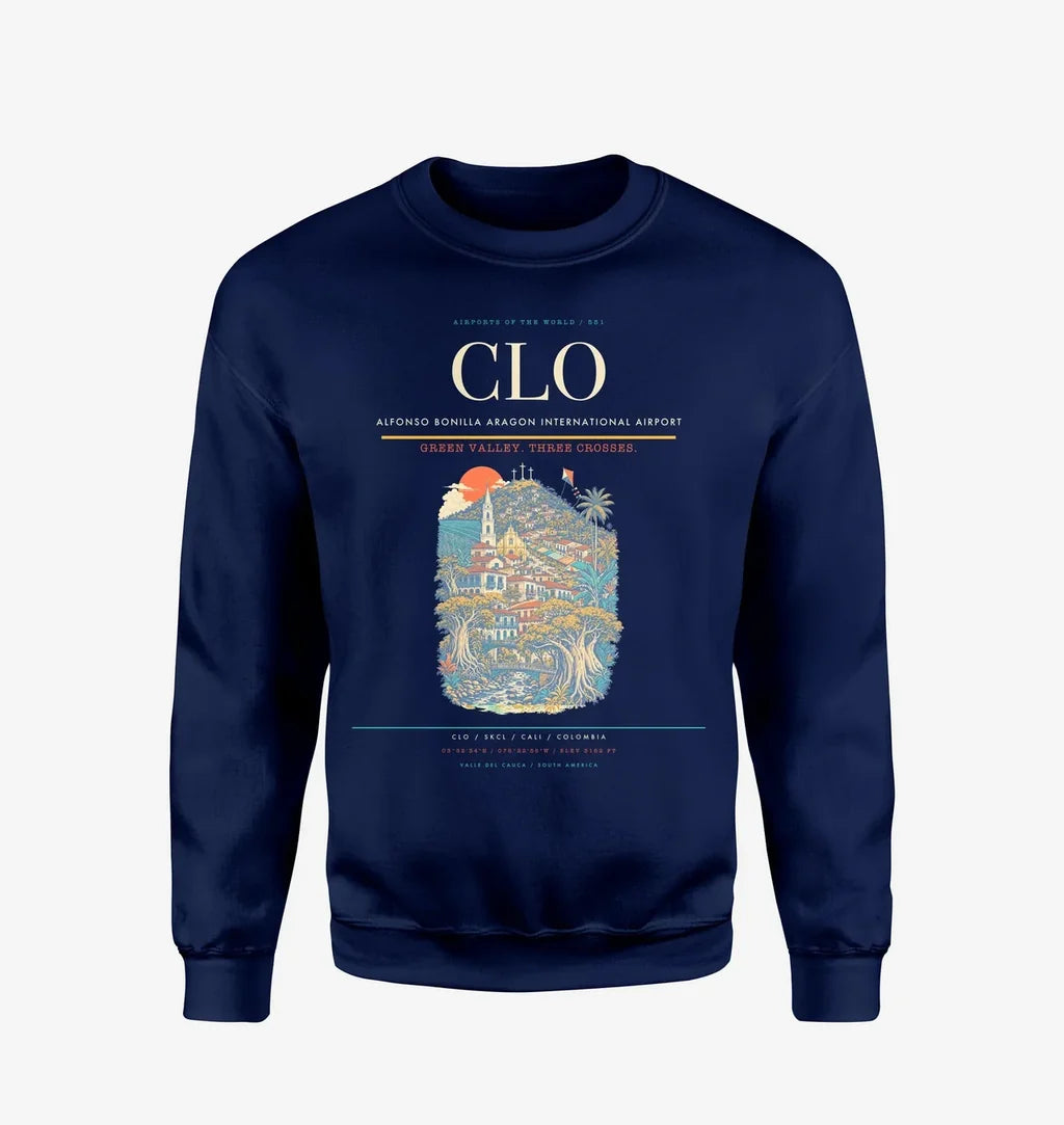 Alfonso Bonilla Aragon International Airport CLO Sweatshirt - Navy Blue