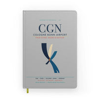Thumbnail for Cologne Bonn Airport (CGN) design on light gray notebook