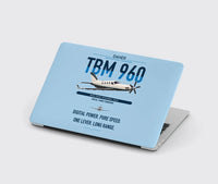 Thumbnail for Daher TBM 960 design on light blue MacBook case
