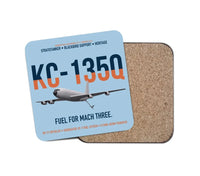 Thumbnail for KC-135Q Blackbird Tanker design on light blue 1 piece coaster