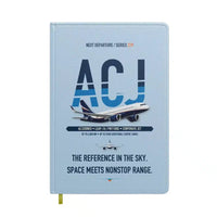 Thumbnail for Airbus ACJ320neo design on light blue notebook