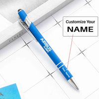 Thumbnail for Airbus A380 & Text touch pen - blue with name