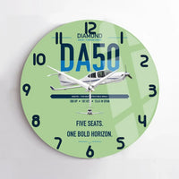 Thumbnail for Diamond DA50 RG design on light green no frame wall clock