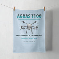 Thumbnail for DJI Agras T100 design on light blue towel