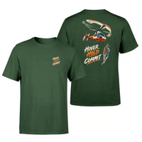 Thumbnail for SIGNAL 589 - Hover Hold Commit - Double-Side T-Shirt design on dark green double side t shirt