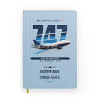 Thumbnail for Boeing 747SP design on light blue notebook