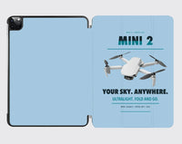 Thumbnail for DJI Mini 2 design on light blue ipad tablet case