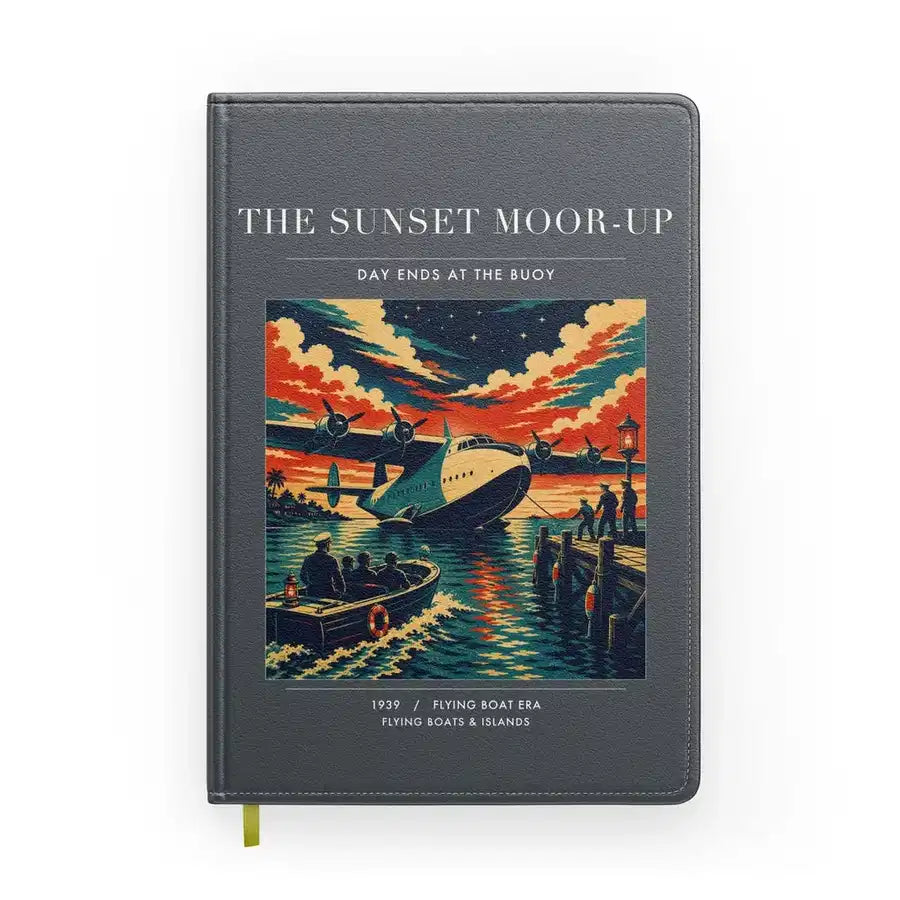 VINTAGE G4277 - The Sunset Moor-Up - Designed Notebooks design on gray