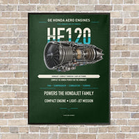 Thumbnail for HF120 vertical canvas print - framed - dark green background