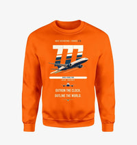 Thumbnail for Boeing 777-200LR design on orange sweatshirt
