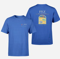 Thumbnail for Fes (FEZ) design printed on blue double-side t-shirt