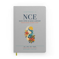 Thumbnail for Nice Côte d’Azur Airport (NCE) design on light gray notebook